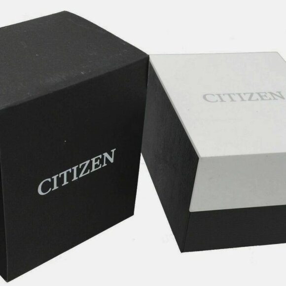 Citizen Mens 45mm Gray Face Dial Leather Brown Watch - Picture 7 of 7